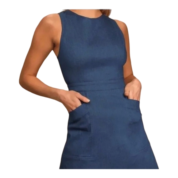 Lush Chambray Denim Front Pocket Mini - Picture 3 of 3